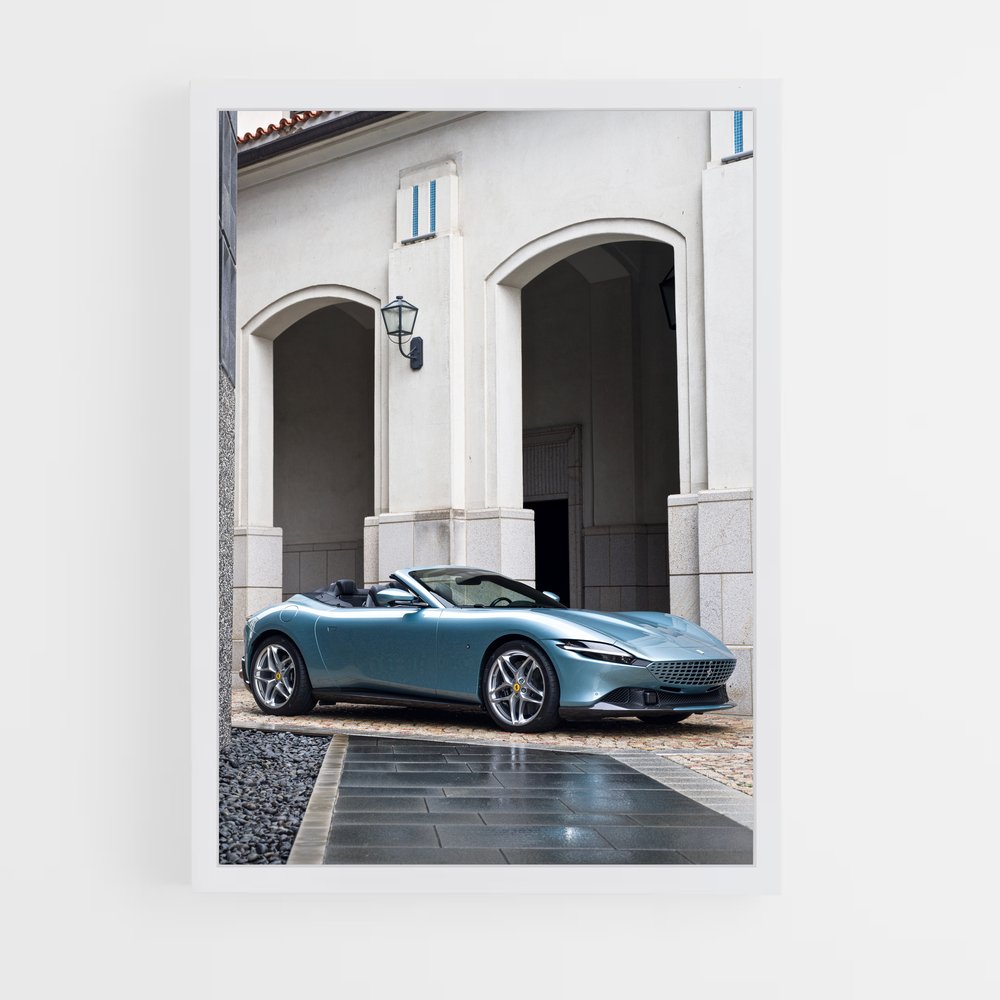 Poster Roma spider – affiche Ferrari (vue 3)